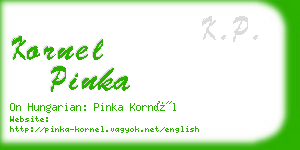 kornel pinka business card